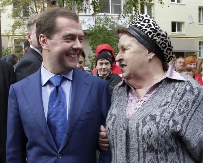 Президент РФ Д.Медведев посетил с рабочей поездкой Звенигород
