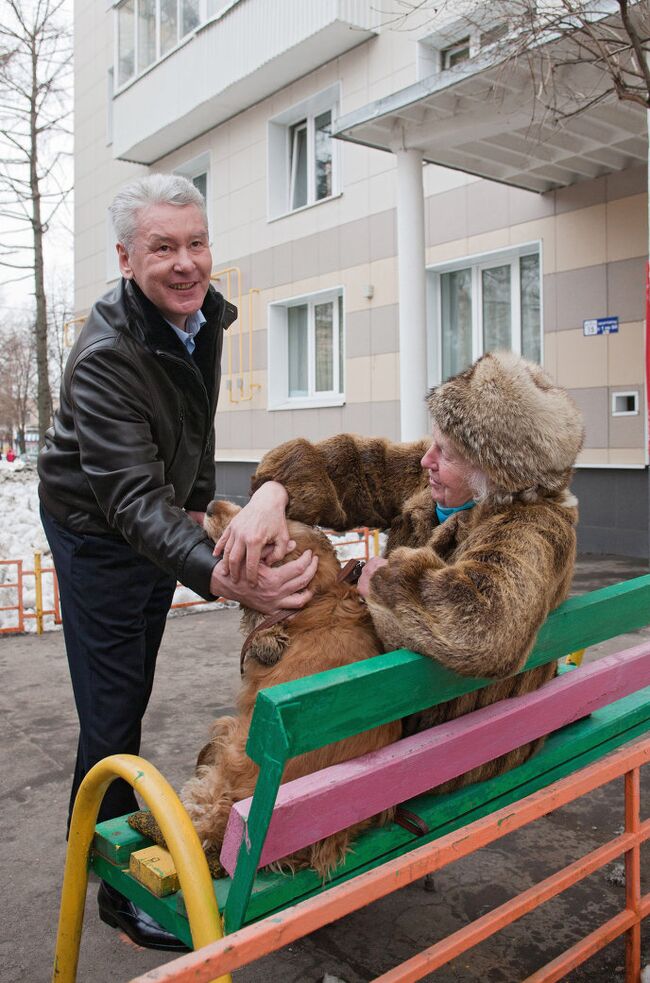 Сергей Собянин проверил ход работ по благоустройству в ЮЗАО г. Москвы