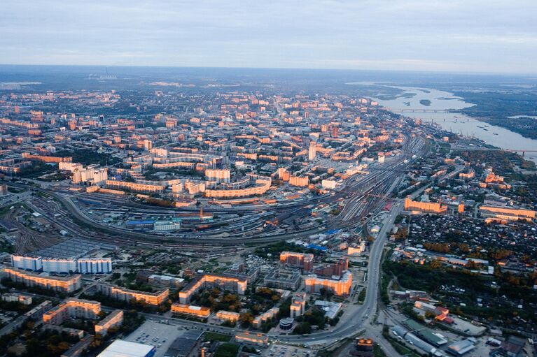 Панорама города Новосибирска