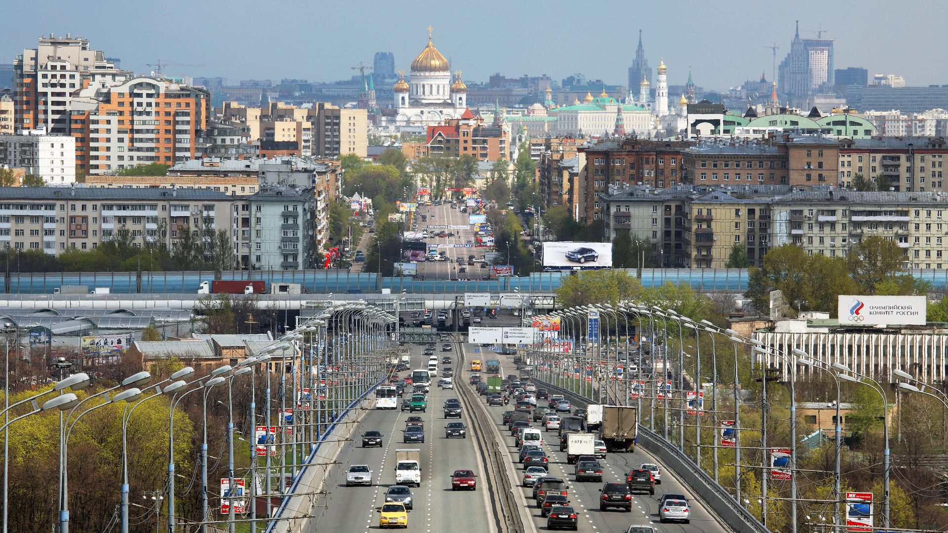 Вид на Метромост и Комсомольский проспект - РИА Новости, 1920, 10.02.2024