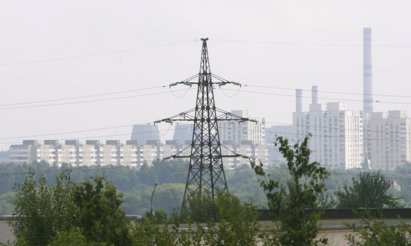 Линии электропередач в Минске