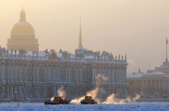 Мороз в Санкт-Петербурге