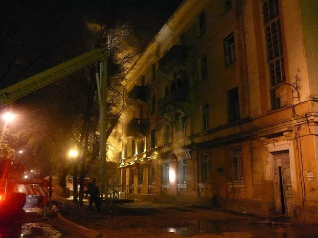 Пожар в Воронеже