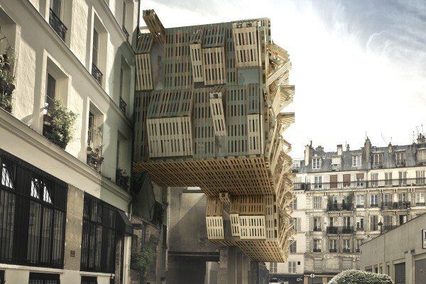 Проект фасада общежития в Париже