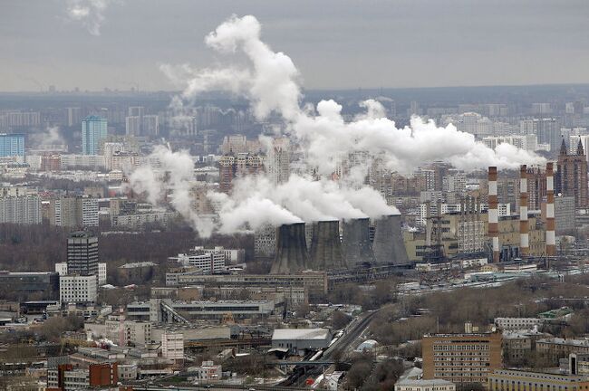 Строительство высотных зданий комплекса Москва-Сити