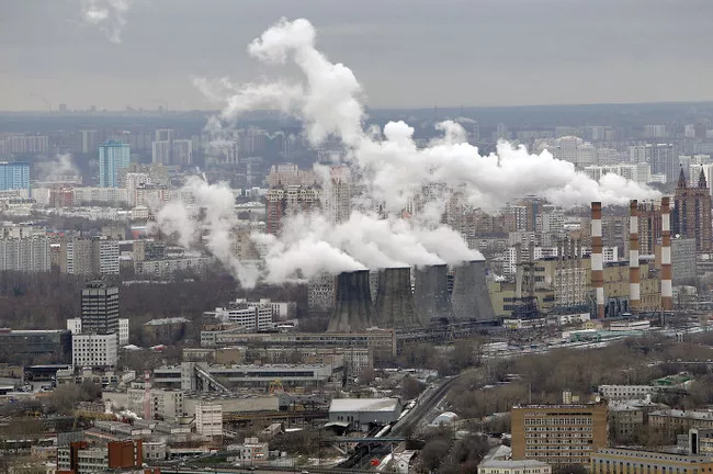 Строительство высотных зданий комплекса Москва-Сити