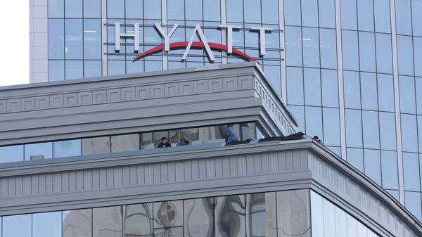 Открытие пятизвездочного гостиничного комплекса Hyatt Regency Ekaterinburg - первого объекта к саммиту ШОС в Екатеринбурге
