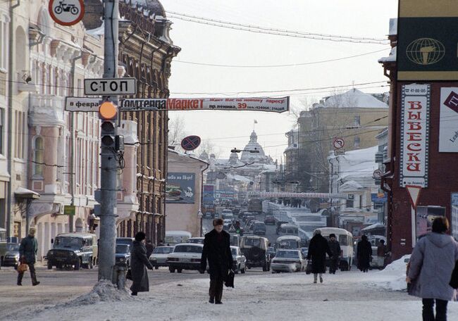 Одна из улиц города Томска