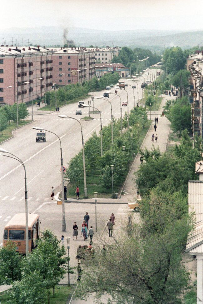 На одной из улиц города Кызыла