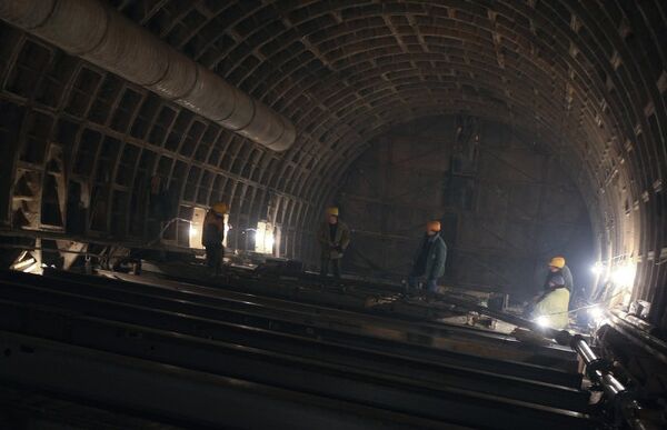 Строительство Московского метро