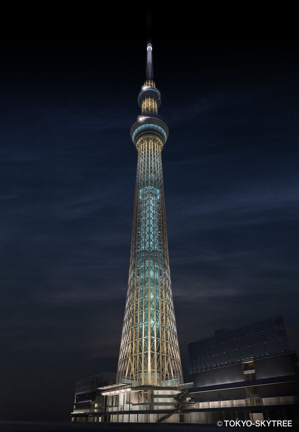 Здание самой высокой в мире телебашни Tokyo Sky Tree