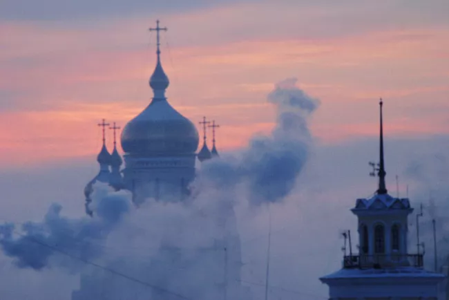 Вид города Хабаровска. Архив