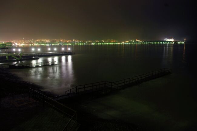 Побережье Черного моря в городе Геленджик