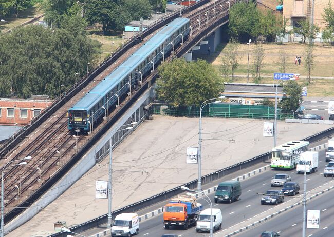 Нагатинский метромост в Москве