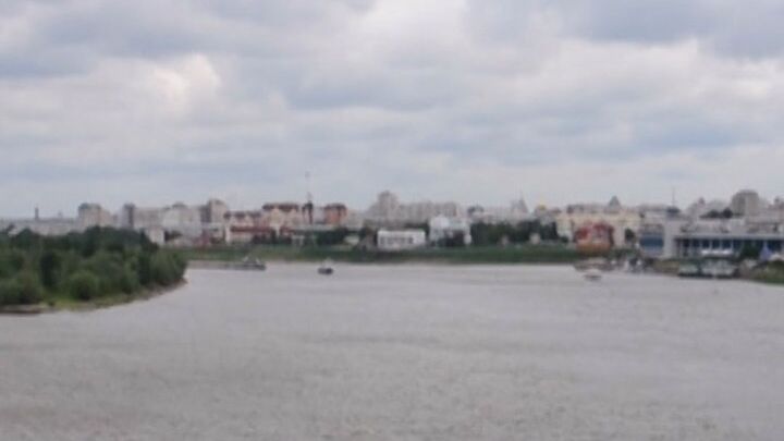 Панорама центральной части Омска с высоты Ленинградского моста  - РИА Новости, 1920, 18.02.2025