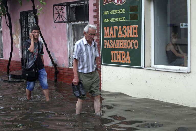 Последствия ливня в Одессе