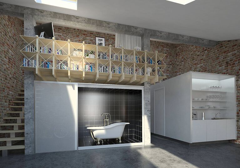 Clerkenwell House, мансарда Clerkenwell House, мансарда