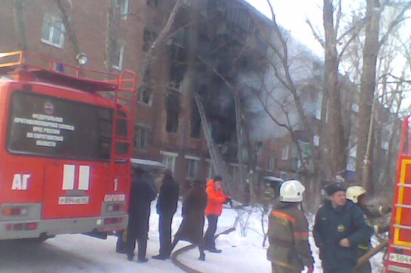 При пожаре в жилом доме под Саратовом погибли люди