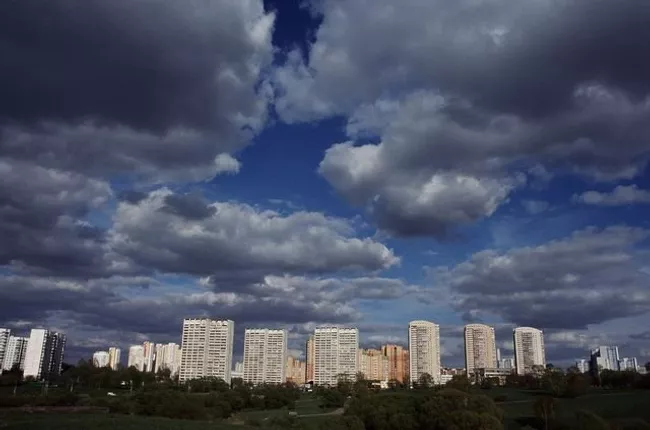 Вид на микрорайон Раменки в Западном административном округе Москвы