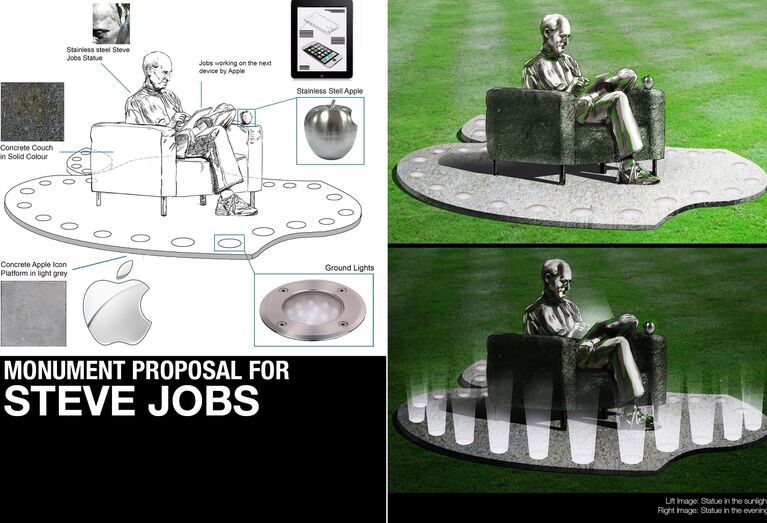 Эскиз мемориала Стива Джобса