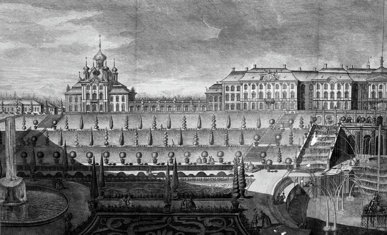 Петергофский дворец. Середина XVIII века Петергофский дворец. Середина XVIII века