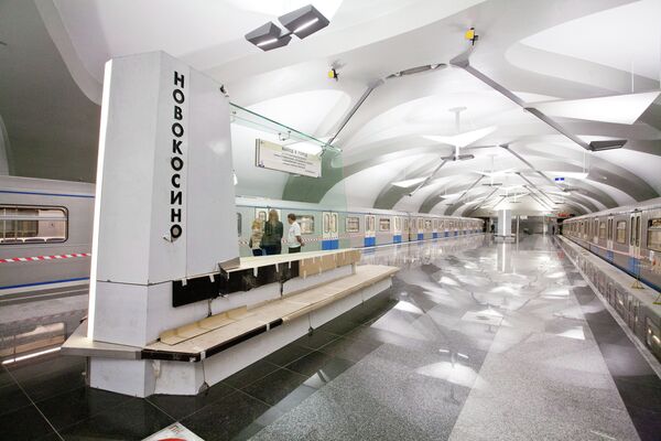 Подготовка к открытию станции метро Новокосино в Москве