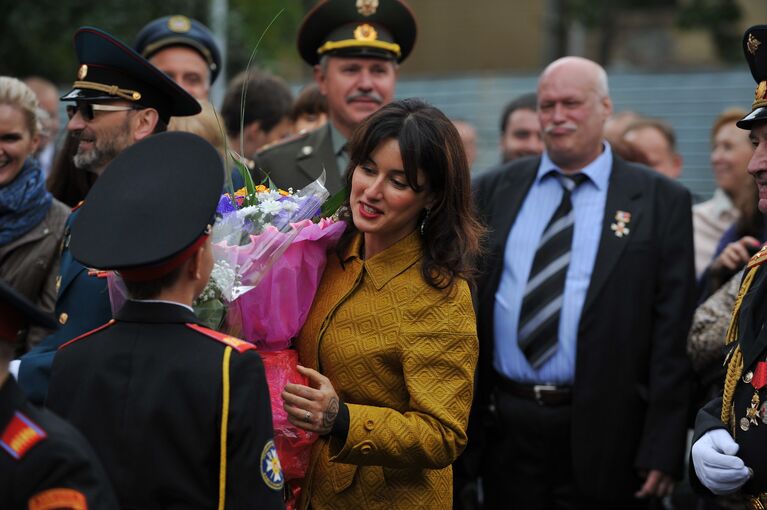 Тина Канделаки на открытии Первого Московского Кадетского корпуса