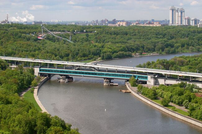 Вид на Москву с верхней точки. Воробьевы горы