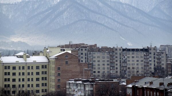 Вид города Владикавказа