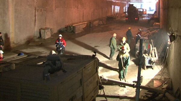 Строители показали, как ведутся работы в Алабяно-Балтийском тоннеле