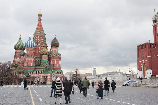 Панорама Красной площади в Москве
