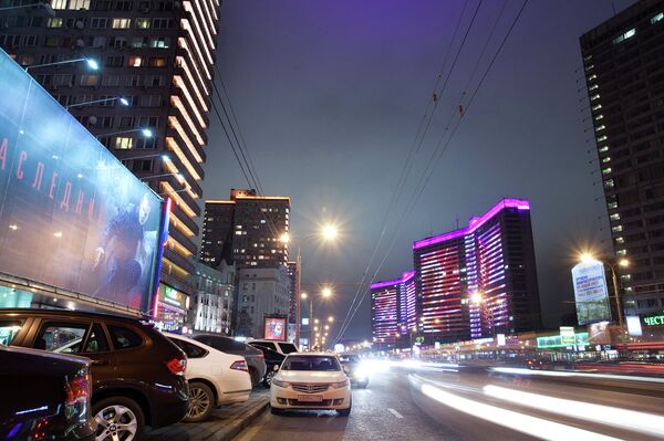 Cамые освещенные места в Москве