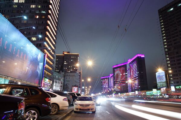 Cамые освещенные места в Москве – Новый Арбат