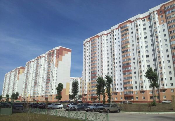 Многоэтажные жилые дома проекта, реализуемого на земельном участке Фонда РЖС в Курской области 