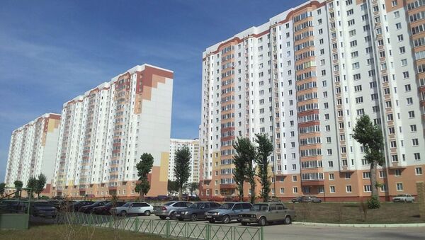 Многоэтажные жилые дома проекта, реализуемого на земельном участке Фонда РЖС в Курской области