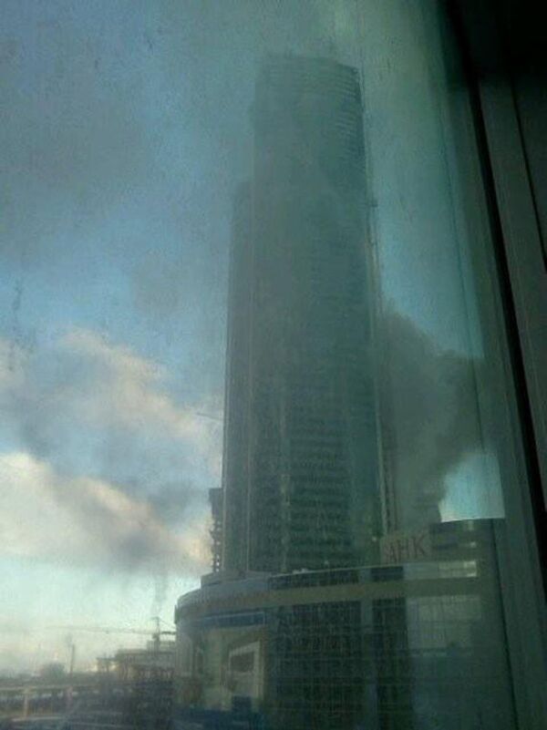 Пожар в Москва-Сити