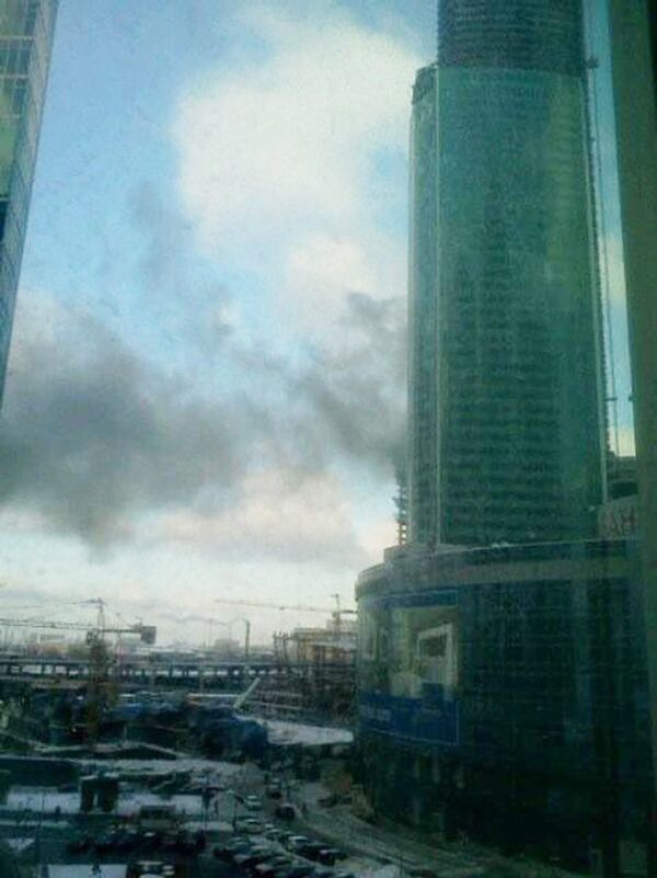 Пожар в Москва-Сити