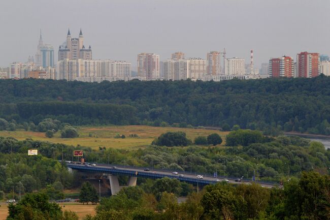 Вид на Крылатский мост