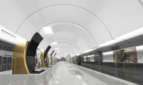 Проект станции метро Волхонка