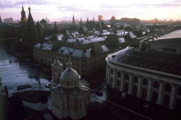 Вид с крыши гостиницы Россия