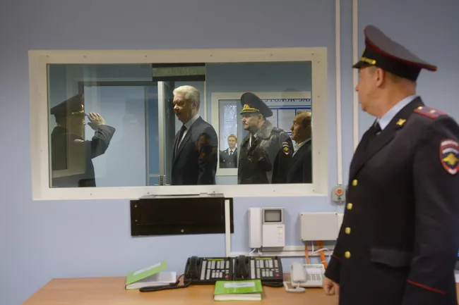 С.Собянин открыл отремонтированное здание отдела полиции по району Красносельский