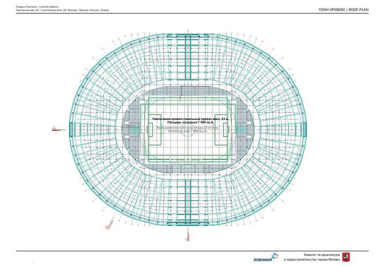 Проект реконструкции стадиона Лужники в Москве