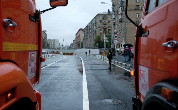 Участок дороги первой очереди Алабяно-Балтийского тоннеля в Москве