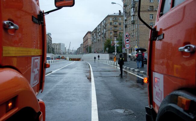 Участок дороги первой очереди Алабяно-Балтийского тоннеля