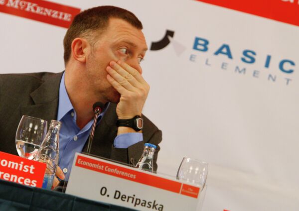 Олег Дерипаска на конференции The Economist 11-й Российский деловой круглый стол