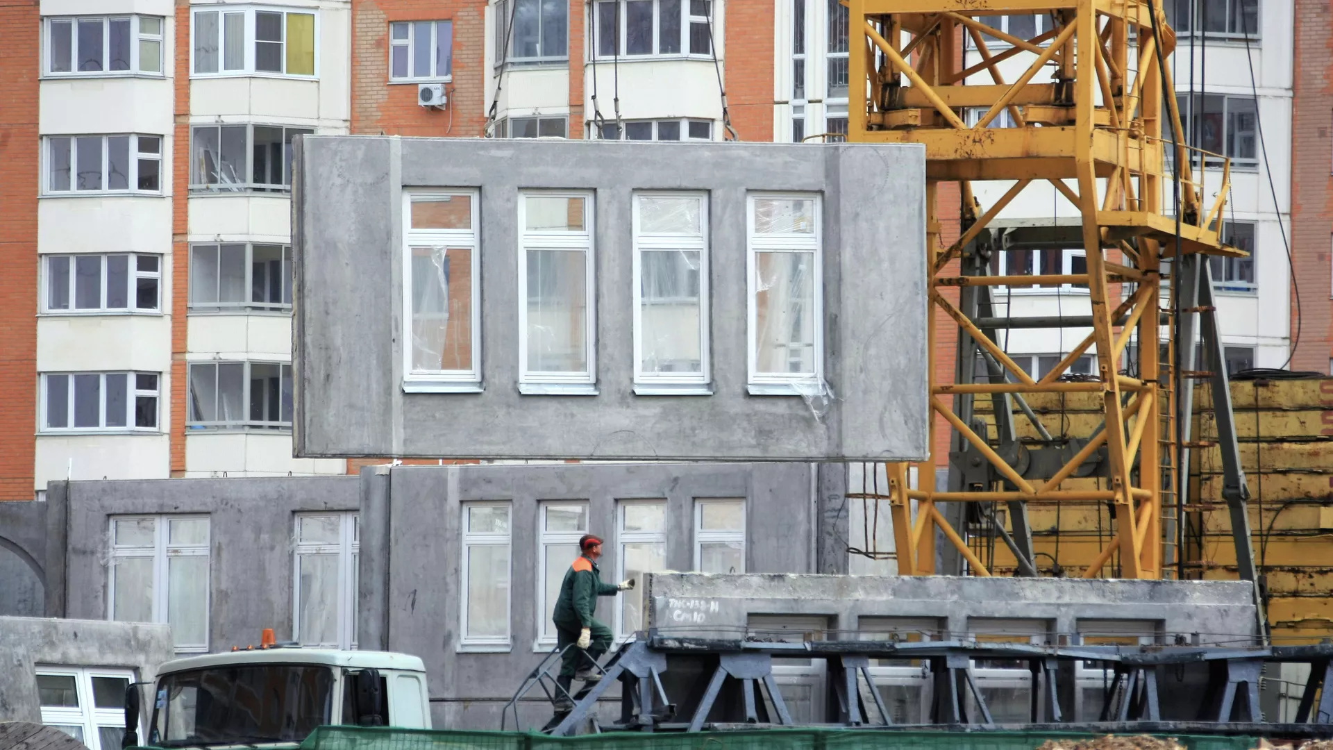 Строительство панельных домов в Москве - РИА Новости, 1920, 15.08.2019