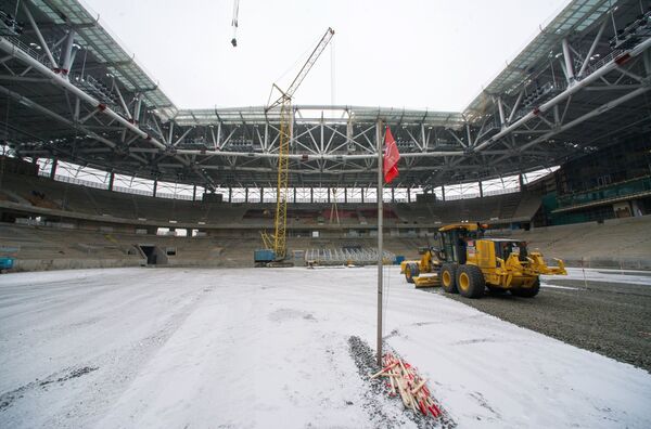 Строящийся стадион Спартак