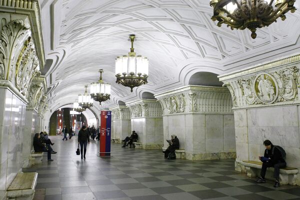 Станция Кольцевой линии Московского метрополитена Проспект Мира