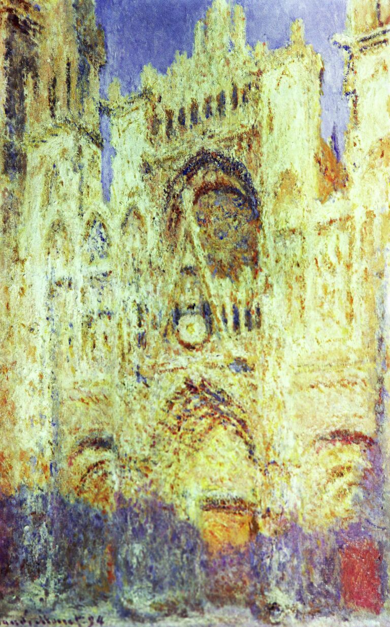 Репродукция картины Клода Моне Руанский собор в полдень