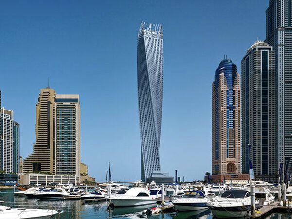 Небоскреб Cayan Tower в Дубаи